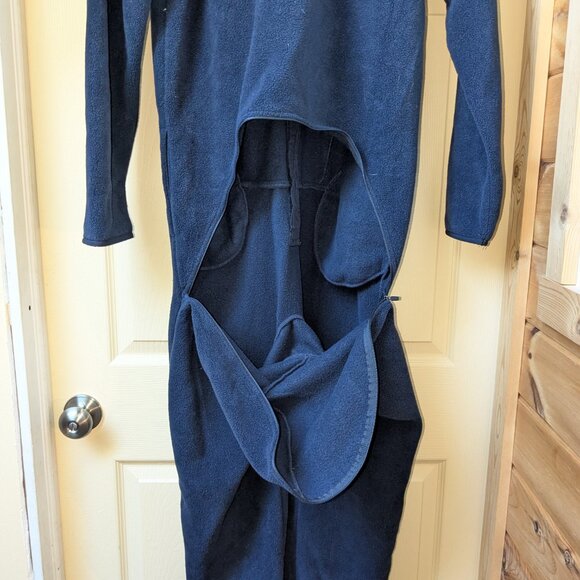 Onepiece Norway Jumpsuit Mens Med Fleece Blue Jump In One Piece Sherpa Zip Close - Picture 11 of 16